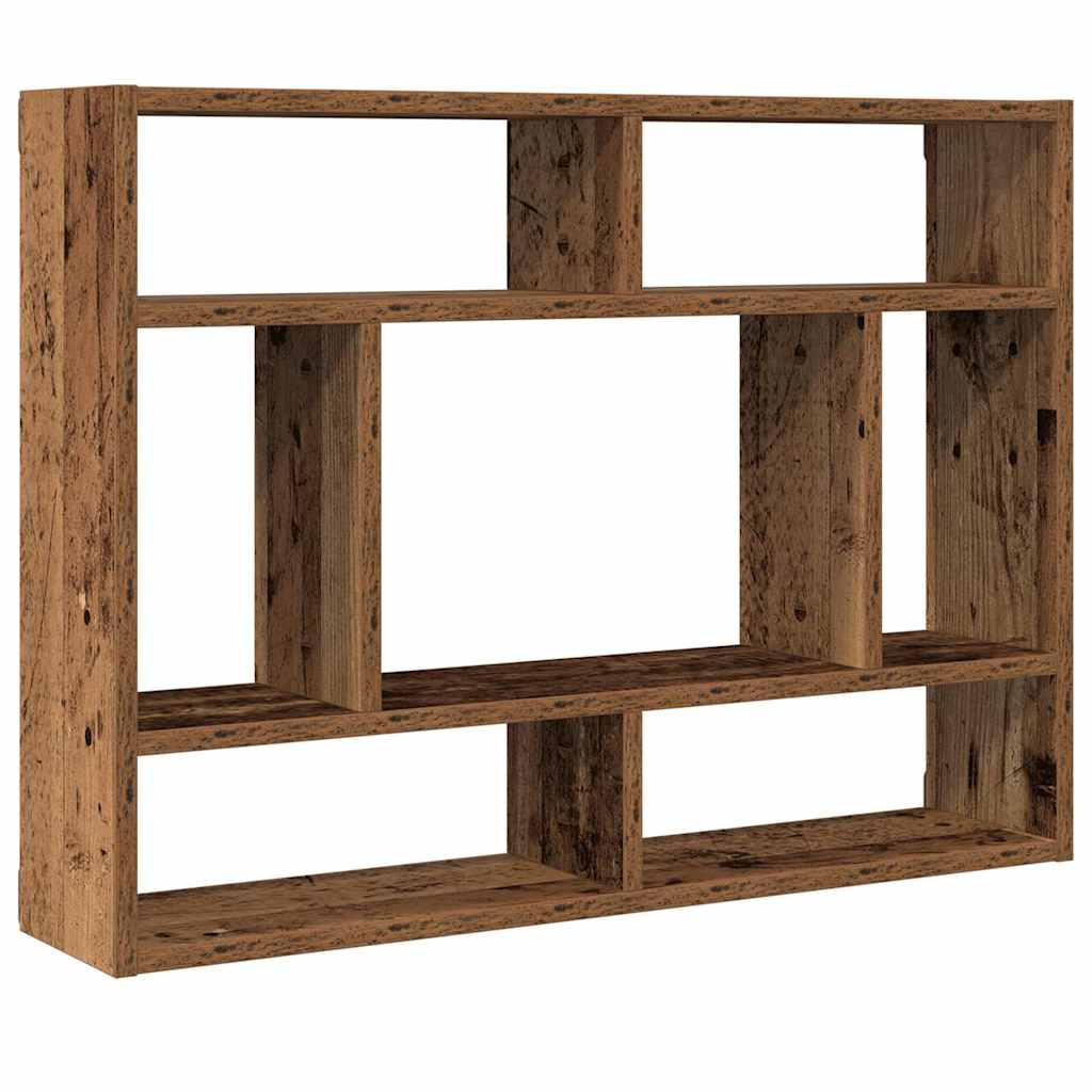 vidaXL Półka ścienna, stare drewno 75x16x55cm, materiał drewnopochodny