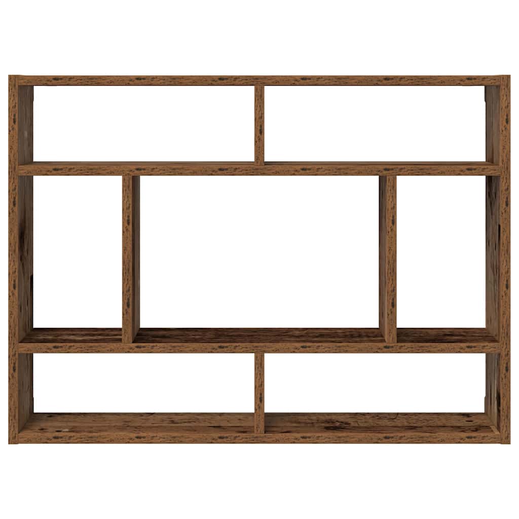 vidaXL Półka ścienna, stare drewno 75x16x55cm, materiał drewnopochodny
