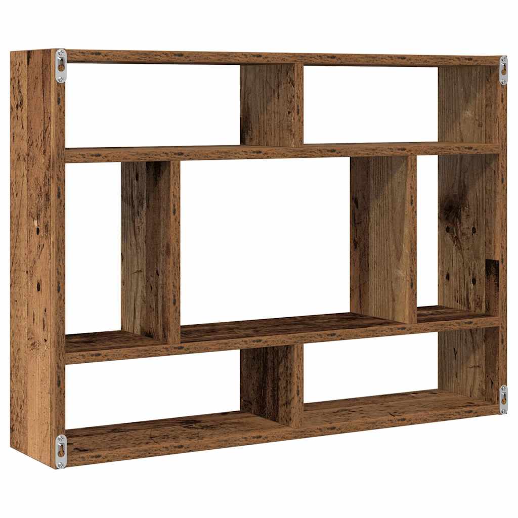vidaXL Półka ścienna, stare drewno 75x16x55cm, materiał drewnopochodny
