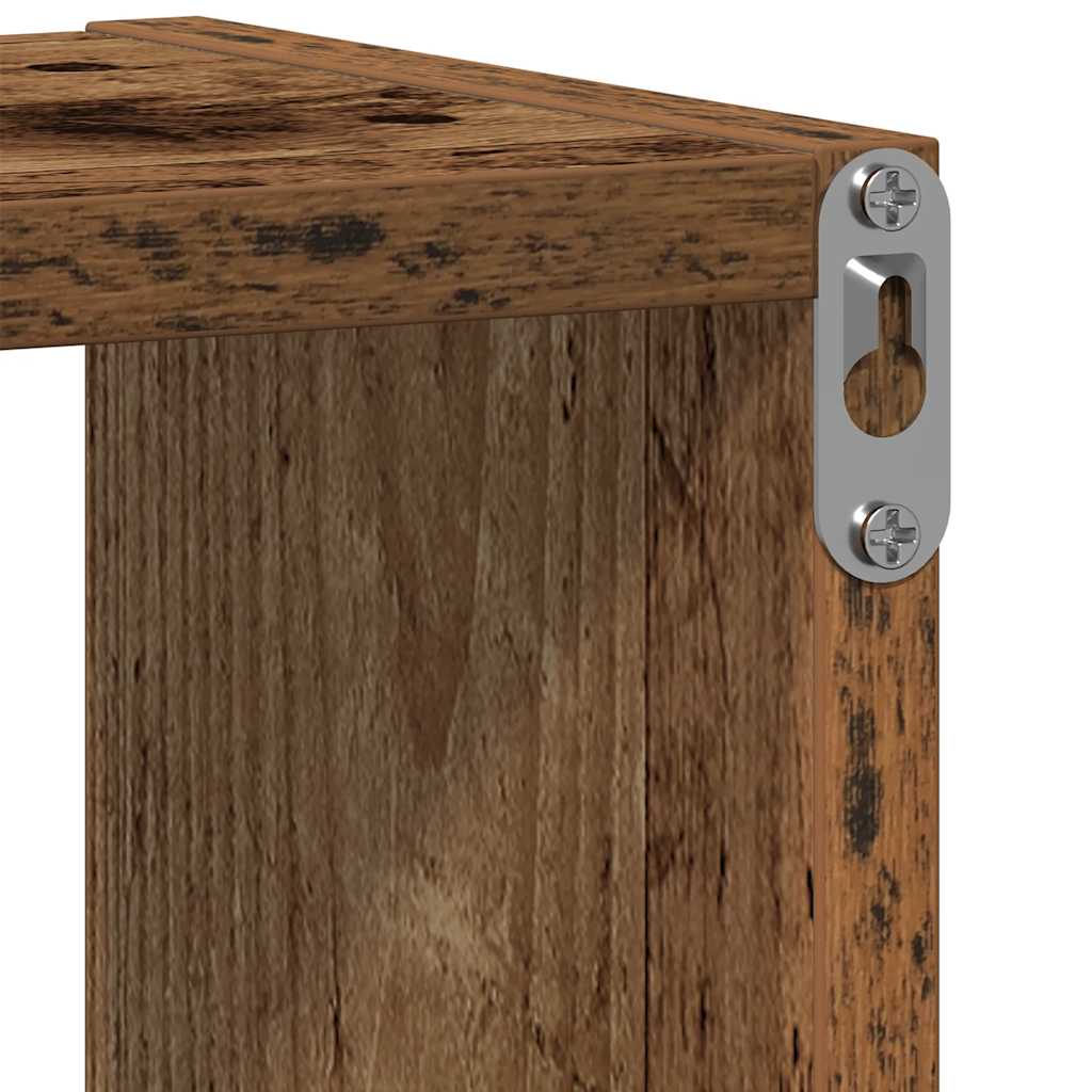 vidaXL Półka ścienna, stare drewno 75x16x55cm, materiał drewnopochodny