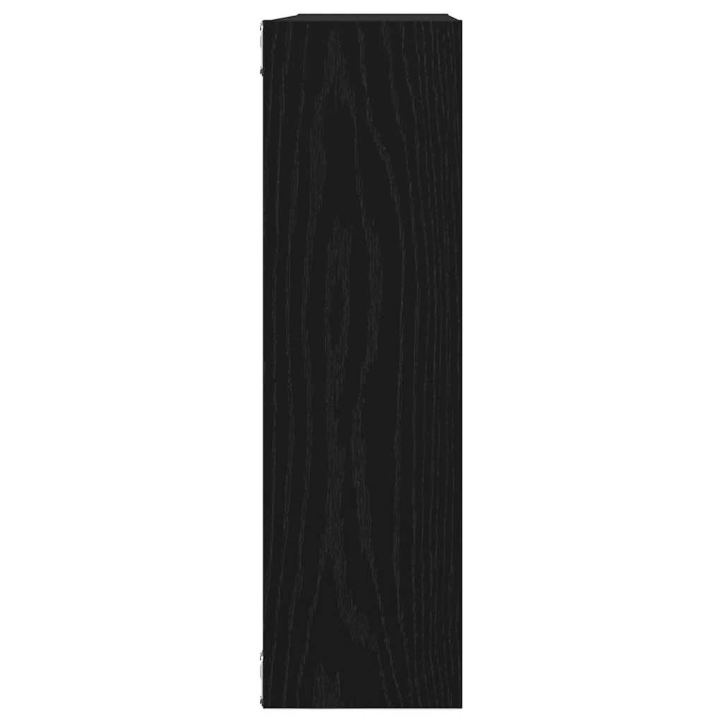 vidaXL Półka ścienna czarny dąb 75x16x55 cm Drewno konstrukcyjne