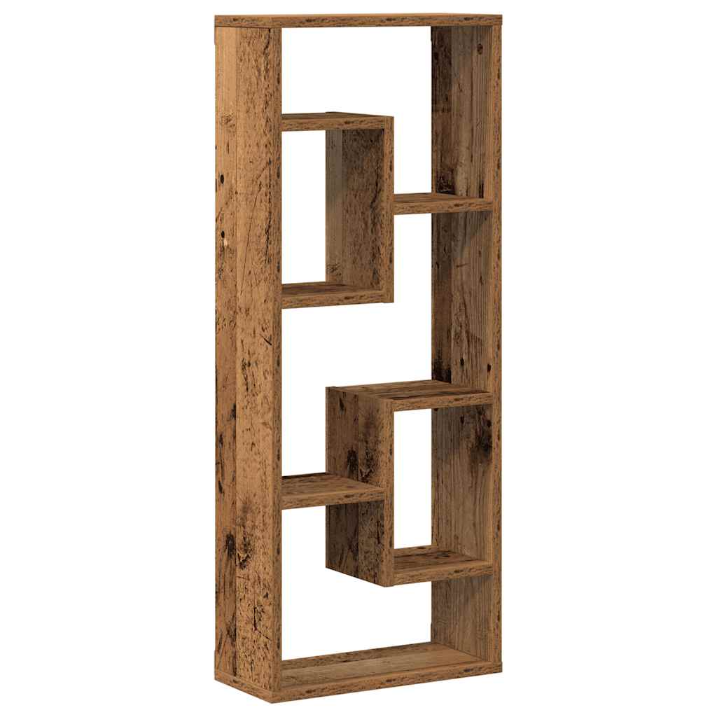 vidaXL Półka ścienna Stare drewno 36x16x90 cm Drewno klejone