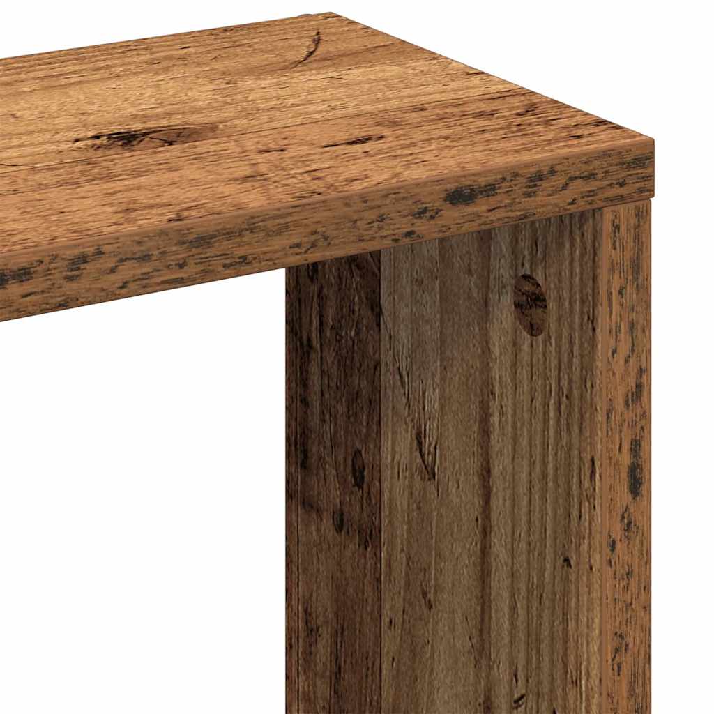 vidaXL Półka ścienna Stare drewno 36x16x90 cm Drewno klejone