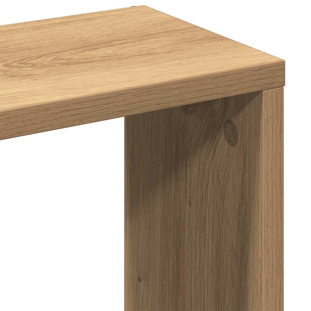 vidaXL Półka ścienna Artisan Oak 36x16x90 cm Drewno klejone