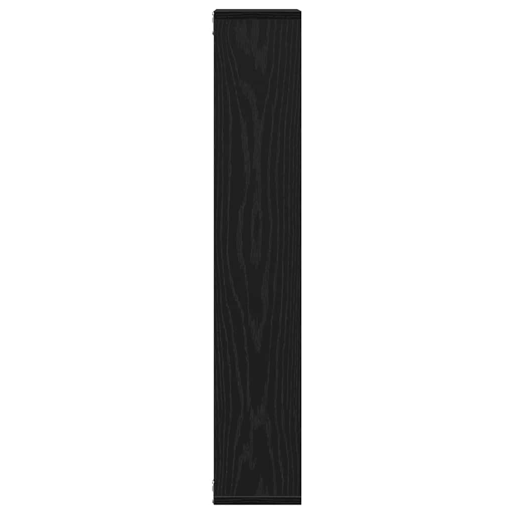 vidaXL Półka ścienna czarny dąb 36x16x90 cm Drewno konstrukcyjne