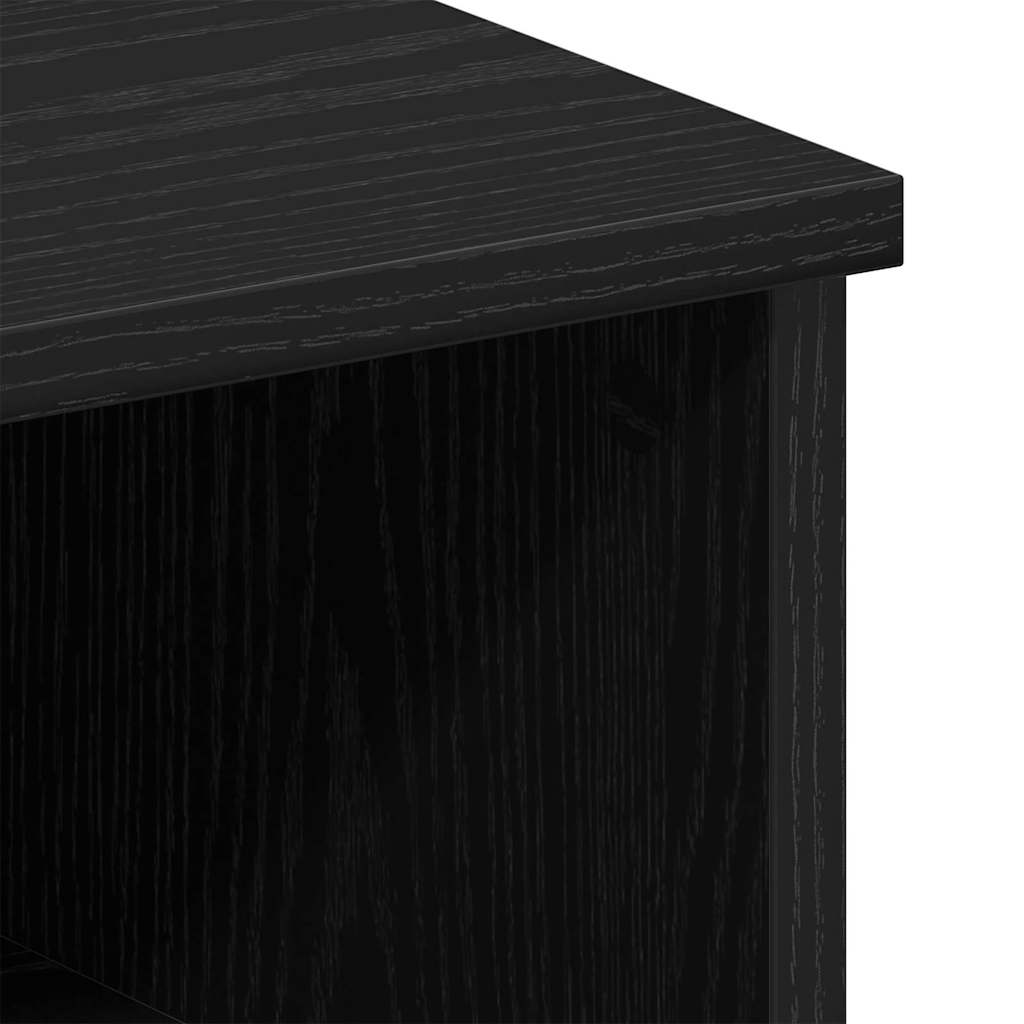 vidaXL Szafka Nocna Czarny Dąb 50 x 32 x 60cm Materiał drewnopochodny