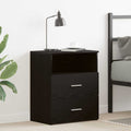 vidaXL Szafka Nocna Czarny Dąb 50 x 32 x 60cm Materiał drewnopochodny