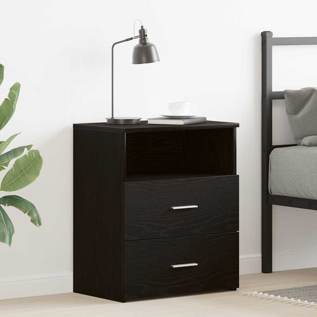 vidaXL Szafka Nocna Czarny Dąb 50 x 32 x 60cm Materiał drewnopochodny