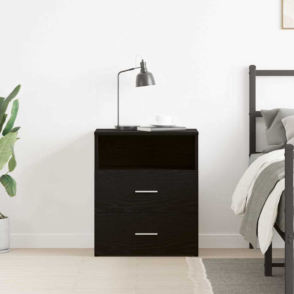 vidaXL Szafka Nocna Czarny Dąb 50 x 32 x 60cm Materiał drewnopochodny
