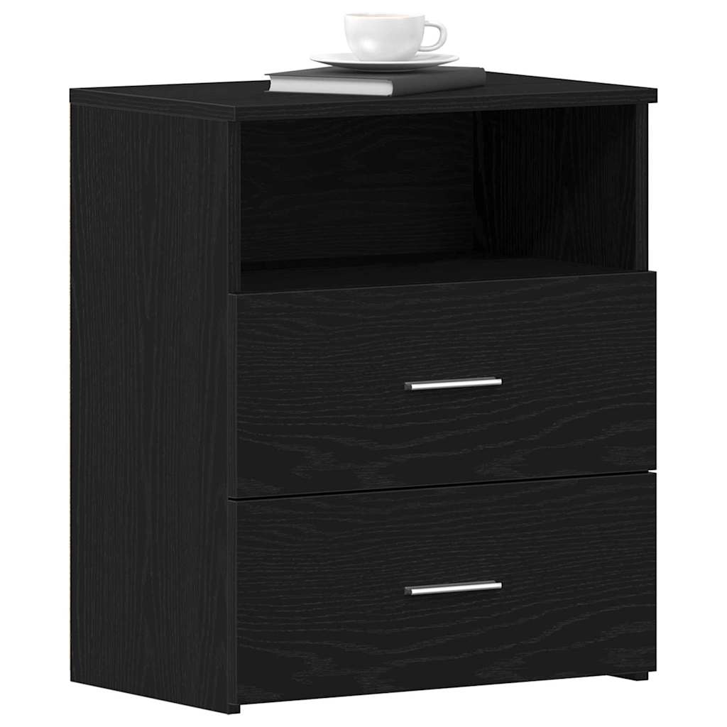 vidaXL Szafka Nocna Czarny Dąb 50 x 32 x 60cm Materiał drewnopochodny