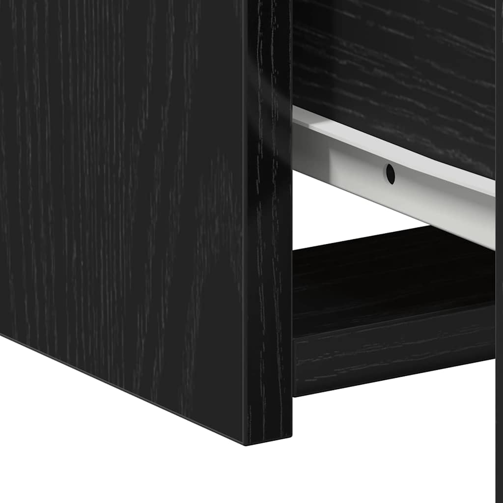 vidaXL Szafka Nocna z szufladą 2 pcs Czarny Dąb 50 x 32 x 60cm