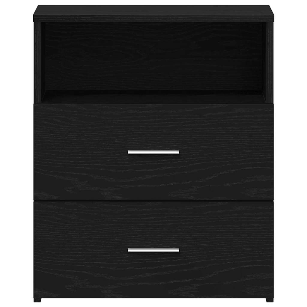 vidaXL Szafka Nocna z szufladą 2 pcs Czarny Dąb 50 x 32 x 60cm