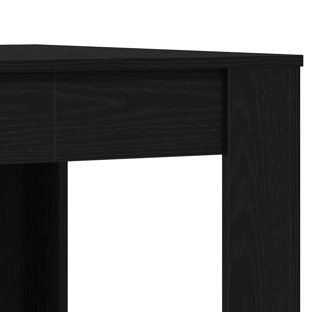 vidaXL Stół jadalny Czarny dąb 140 x 74,5 x 76 cm Drewno inżynieryjne