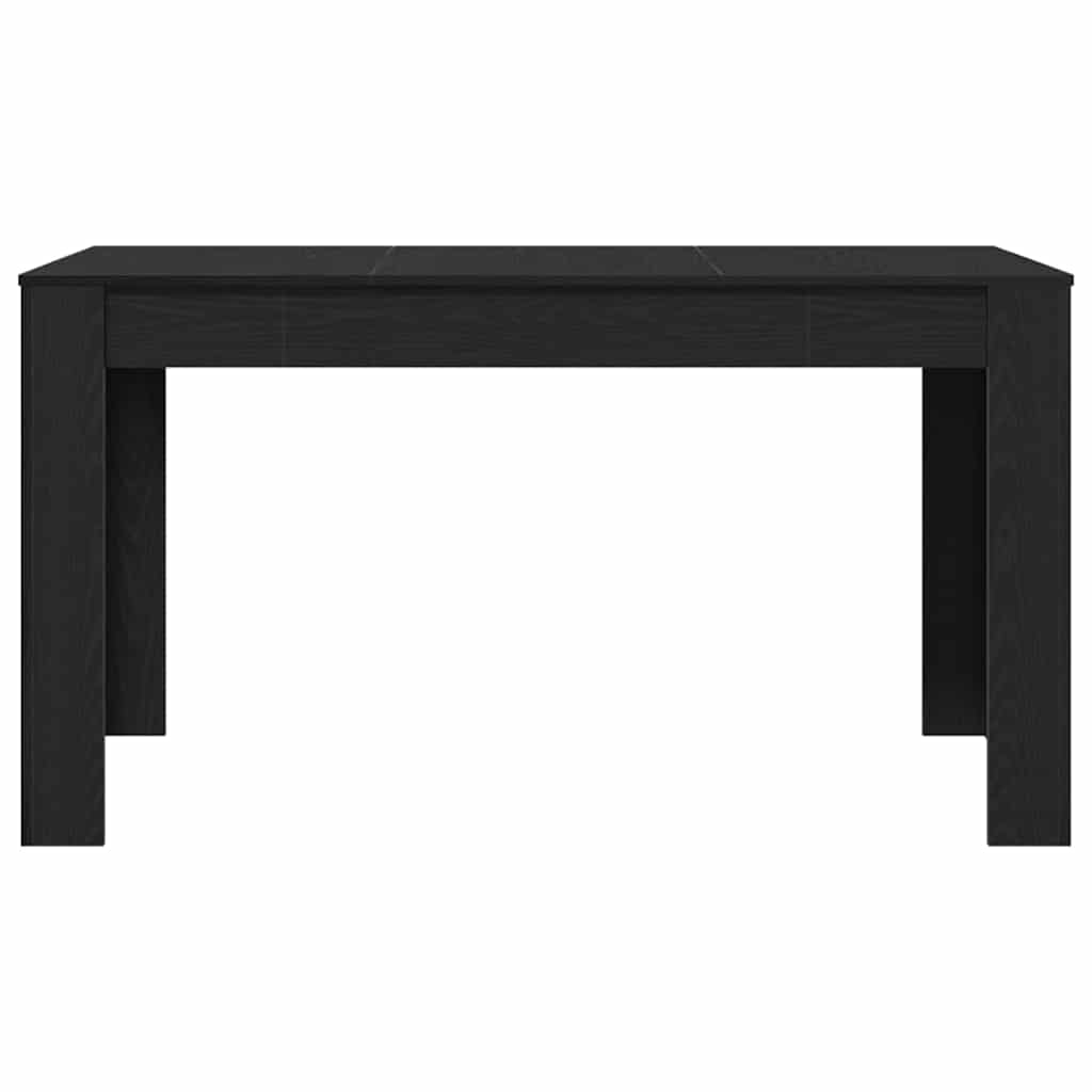 vidaXL Stół jadalny Czarny dąb 140 x 74,5 x 76 cm Drewno inżynieryjne