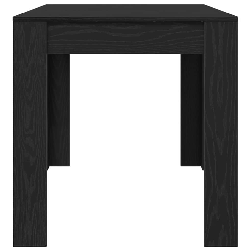 vidaXL Stół jadalny Czarny dąb 140 x 74,5 x 76 cm Drewno inżynieryjne