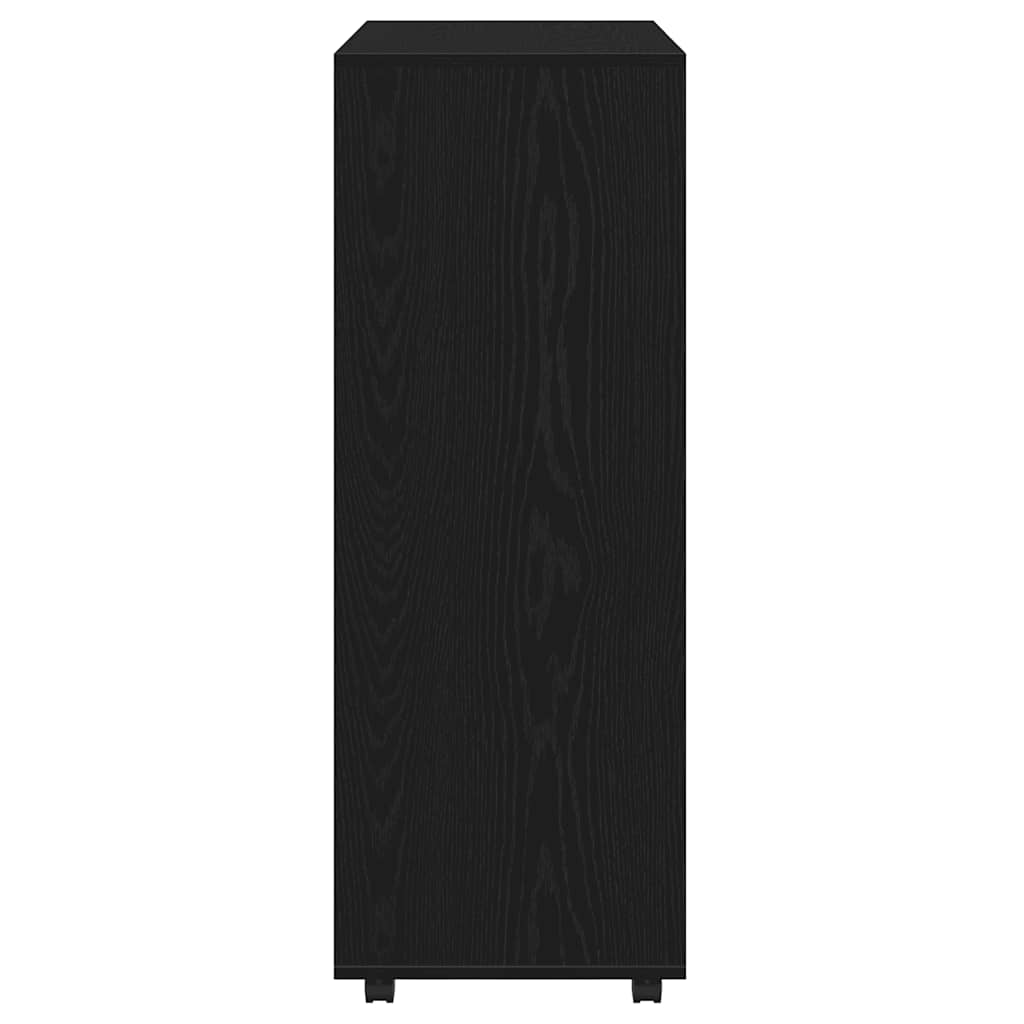 vidaXL Szafa Czarny Dąb 80x40x110 cm Drewno klejone