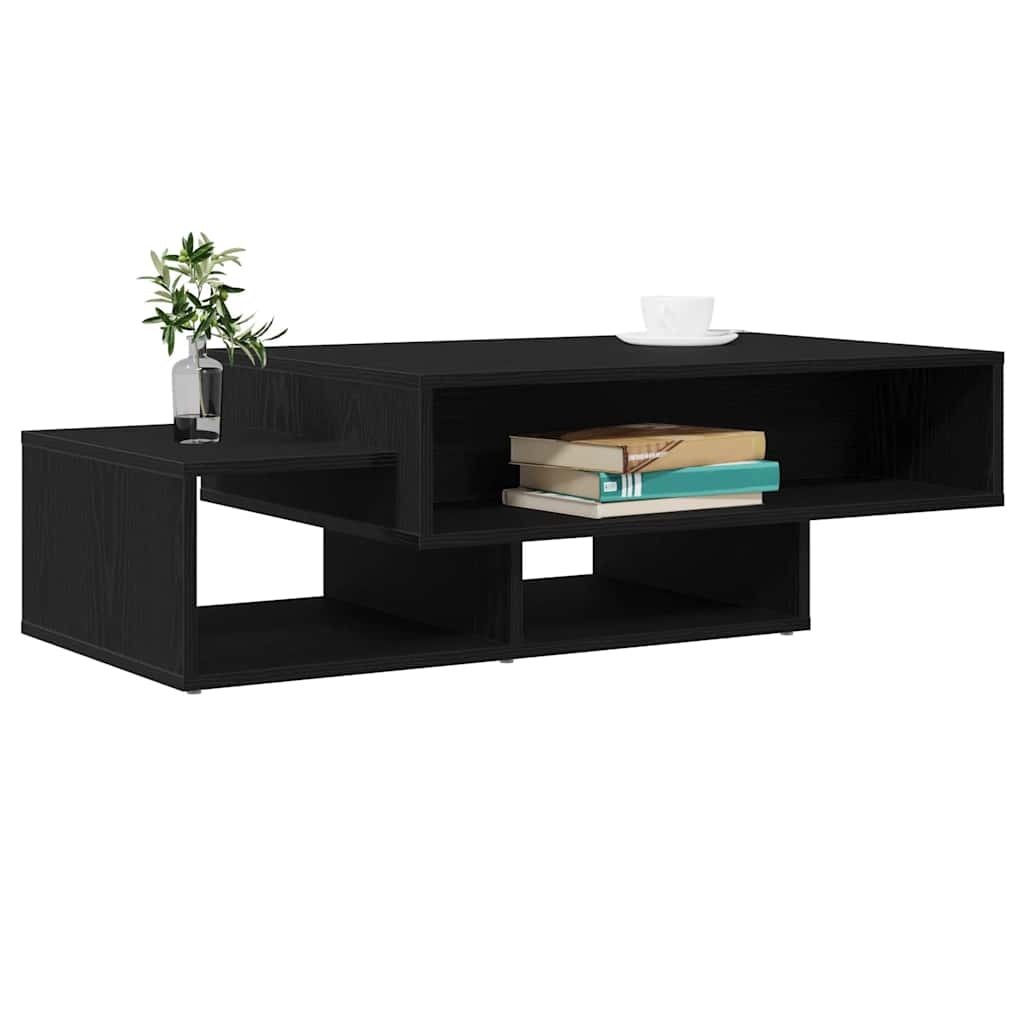 vidaXL Stolik kawowy, czarny dąb, 105x55x32 cm materiał drewnopochodny
