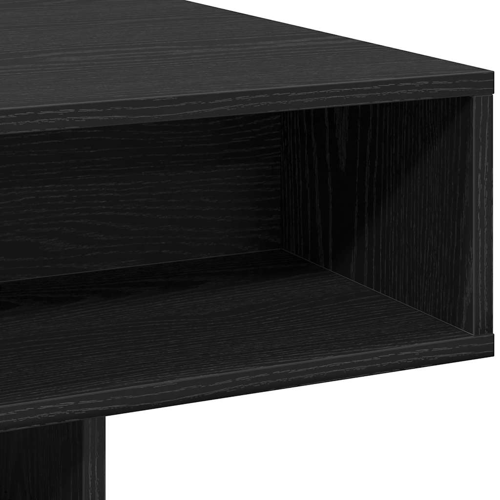 vidaXL Stolik kawowy, czarny dąb, 105x55x32 cm materiał drewnopochodny