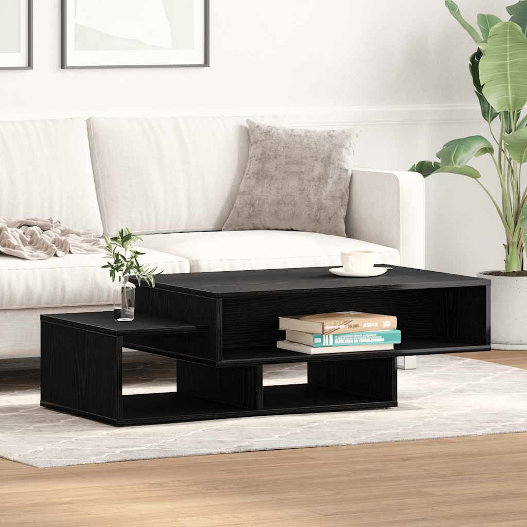 vidaXL Stolik kawowy, czarny dąb, 105x55x32 cm materiał drewnopochodny