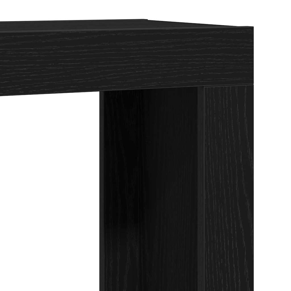 vidaXL Stolik gniazdowy 3 pcs Czarny Dąb Materiał drewnopochodny