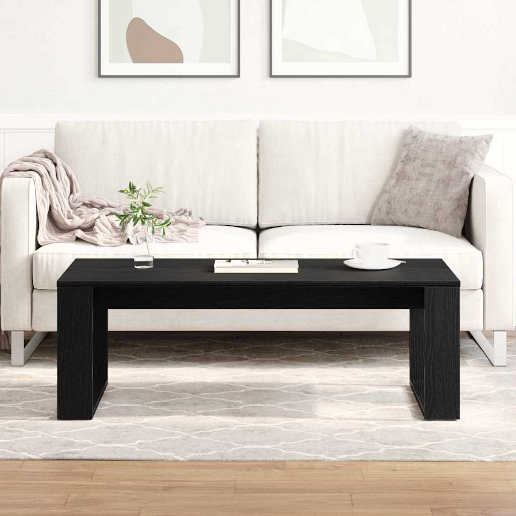 vidaXL Stolik kawowy Czarny Dąb 102 x 50 x 35 cm