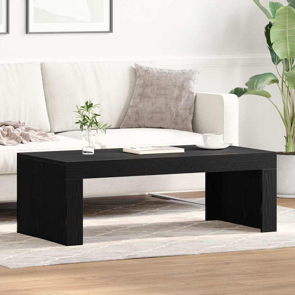vidaXL Stolik kawowy Czarny Dąb 102 x 50 x 35 cm