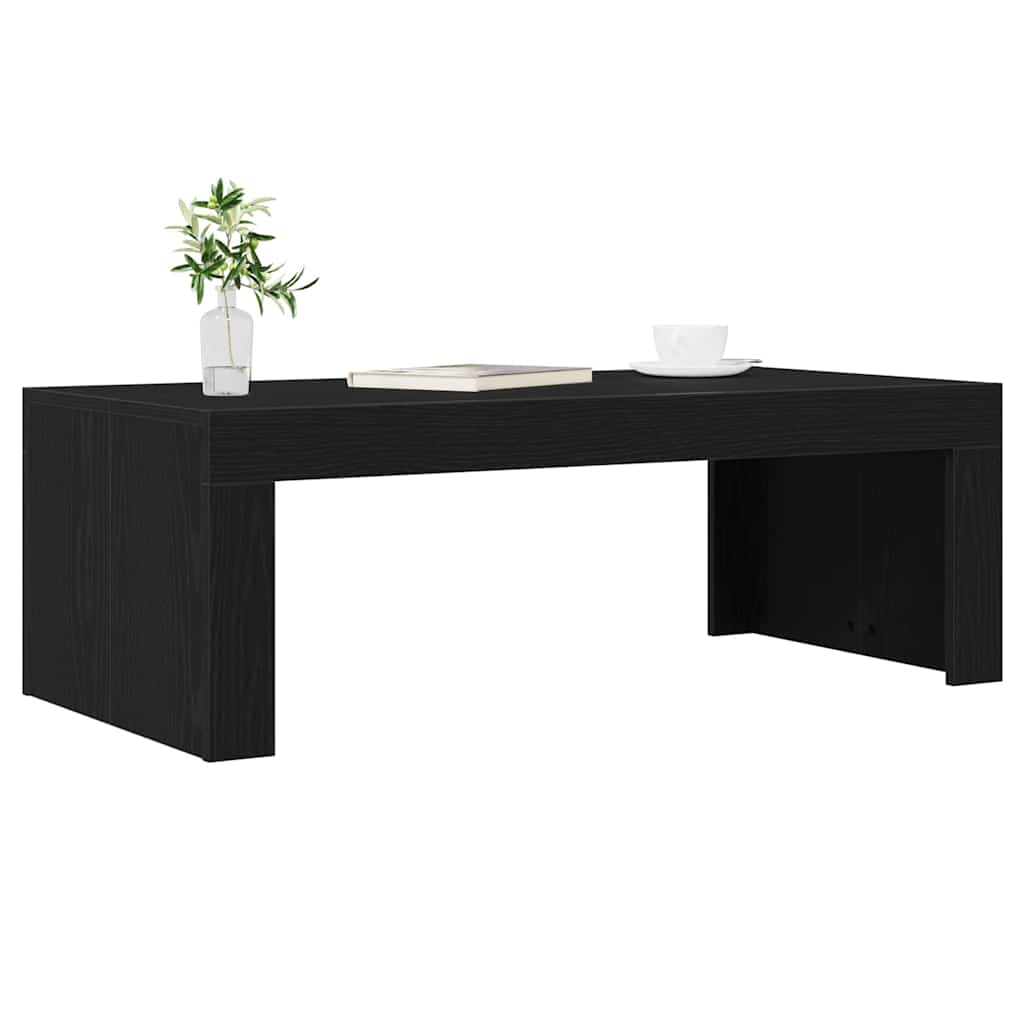 vidaXL Stolik kawowy Czarny Dąb 102 x 50 x 35 cm