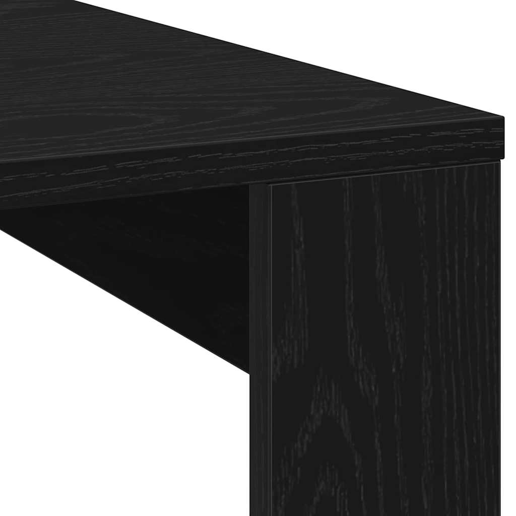 vidaXL Stolik kawowy Czarny Dąb 100 x 100 x 35 cm