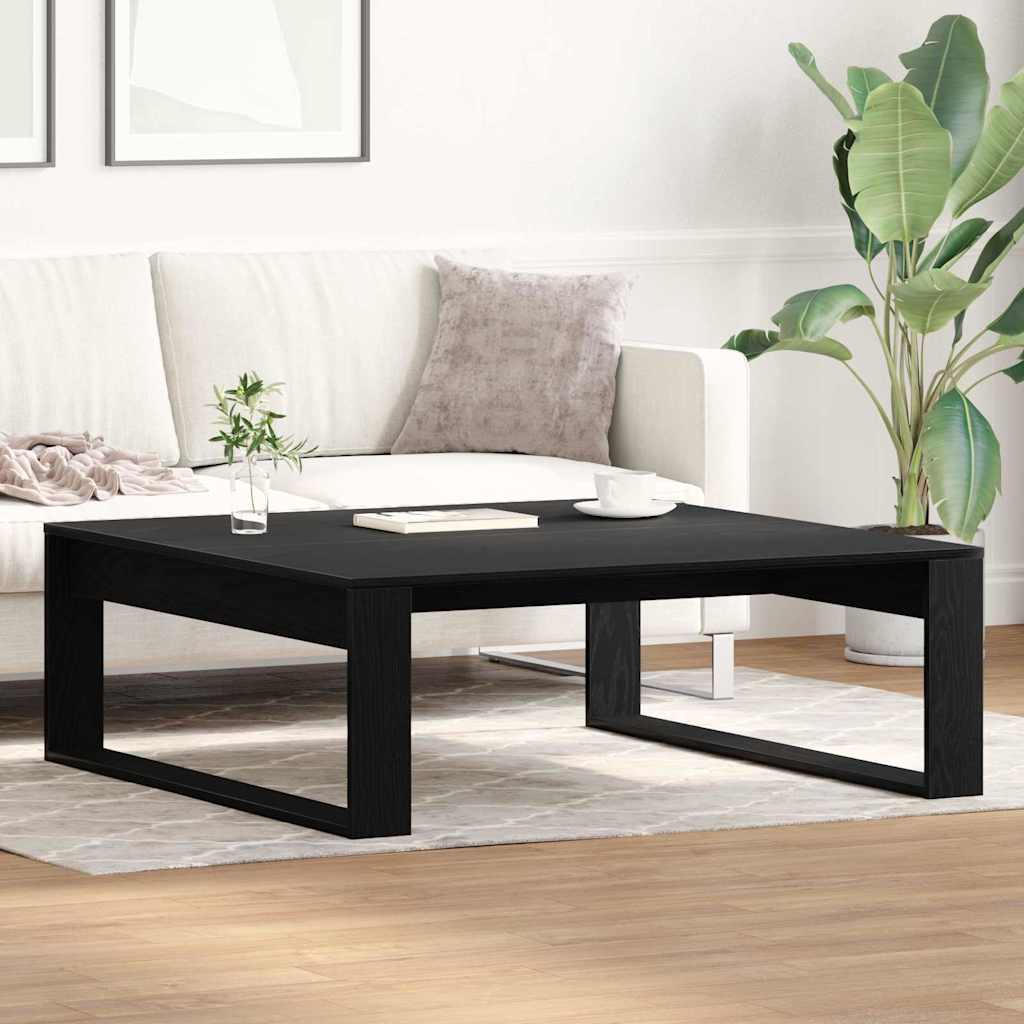 vidaXL Stolik kawowy Czarny Dąb 100 x 100 x 35 cm
