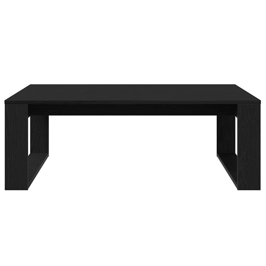 vidaXL Stolik kawowy Czarny Dąb 100 x 100 x 35 cm