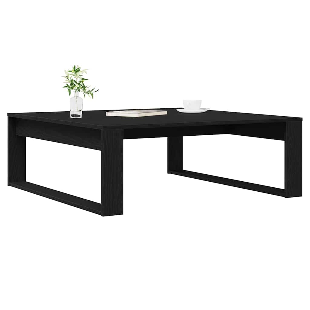 vidaXL Stolik kawowy Czarny Dąb 100 x 100 x 35 cm