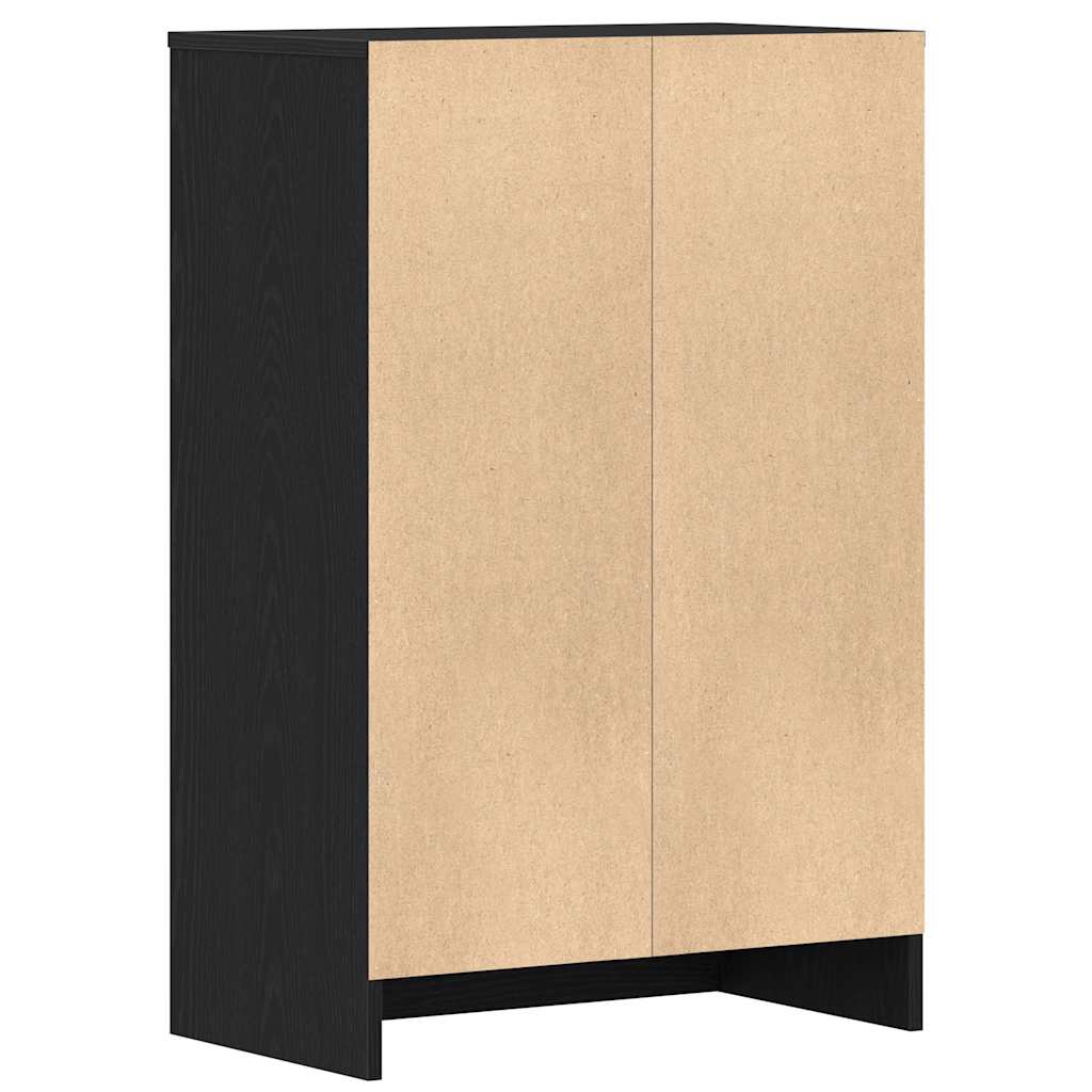 vidaXL Szafka na buty, czarny dąb, 60x35x92 cm materiał drewnopochodny