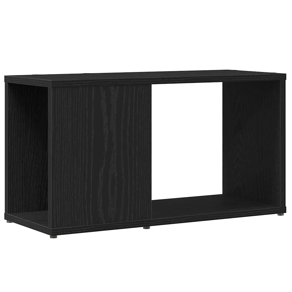vidaXL Szafka RTV, czarny dąb, 60x24x32 cm, materiał drewnopochodny