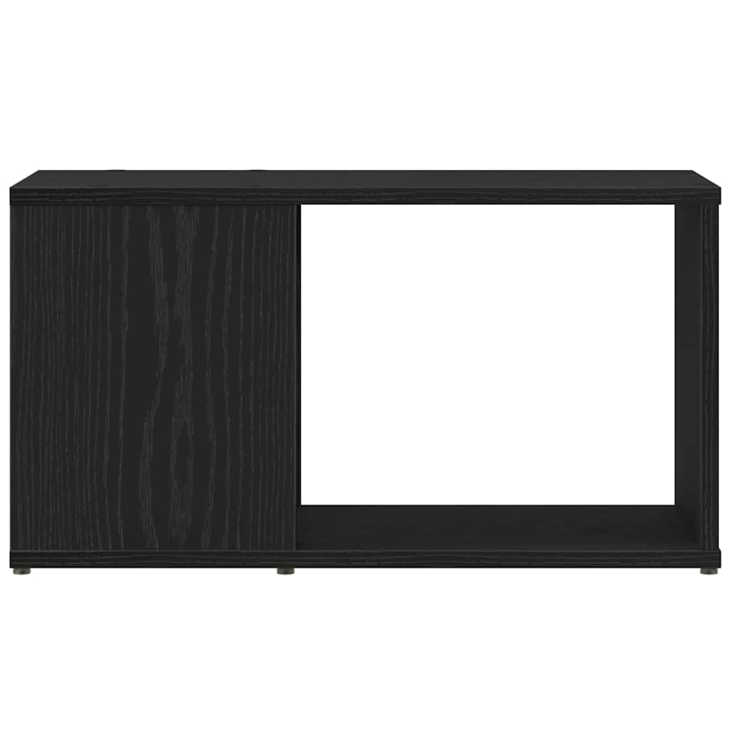vidaXL Szafka RTV, czarny dąb, 60x24x32 cm, materiał drewnopochodny