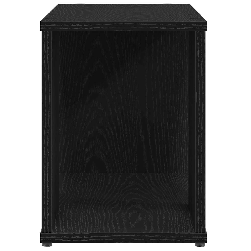 vidaXL Szafka RTV, czarny dąb, 60x24x32 cm, materiał drewnopochodny