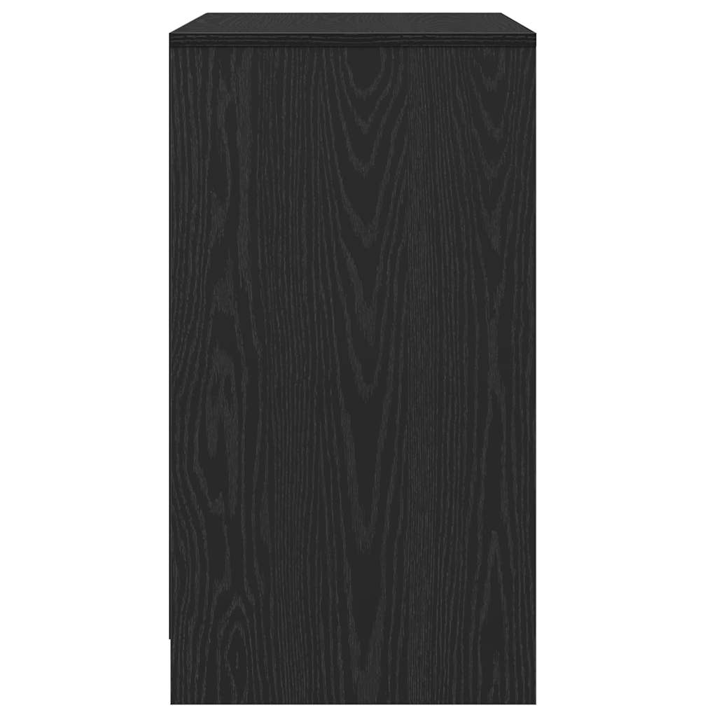 vidaXL Komoda Czarny Dąb 70x41x75 cm Drewno klejone