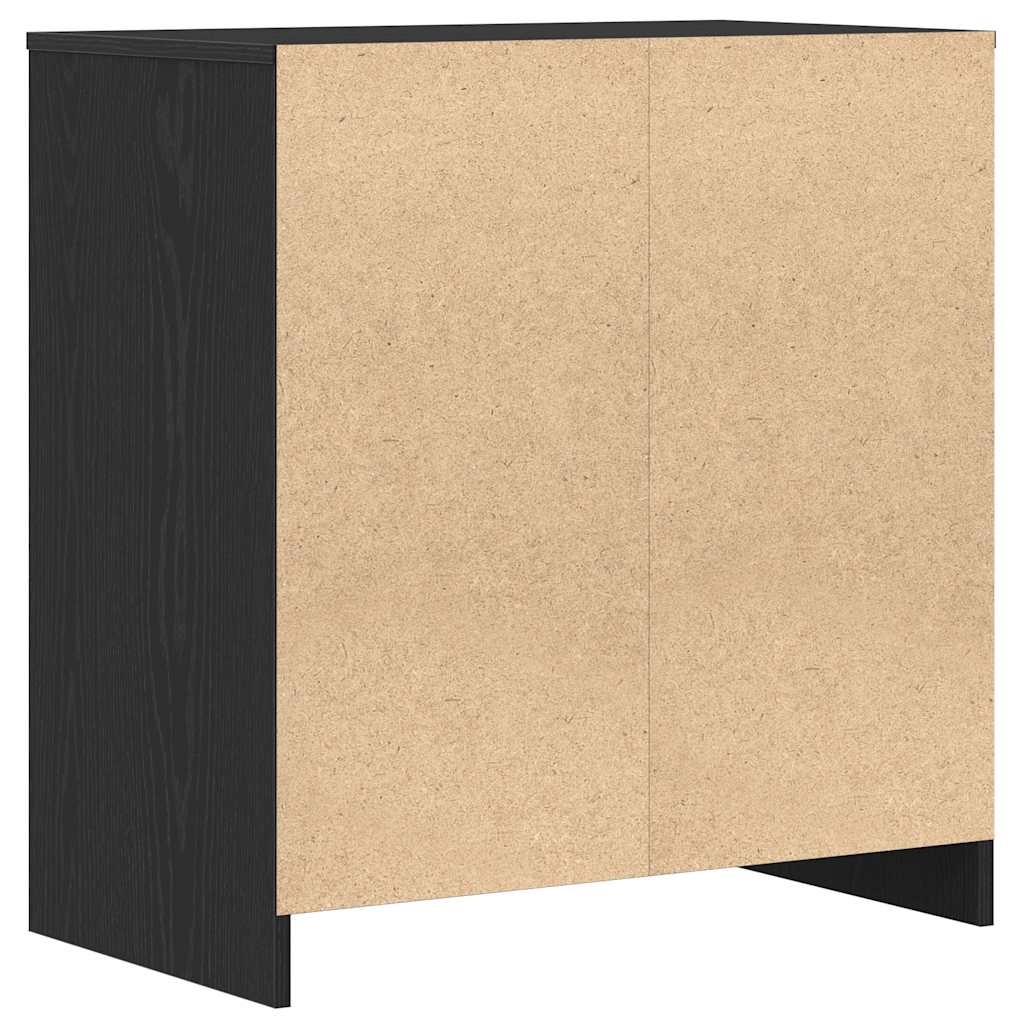 vidaXL Komoda Czarny Dąb 70x41x75 cm Drewno klejone