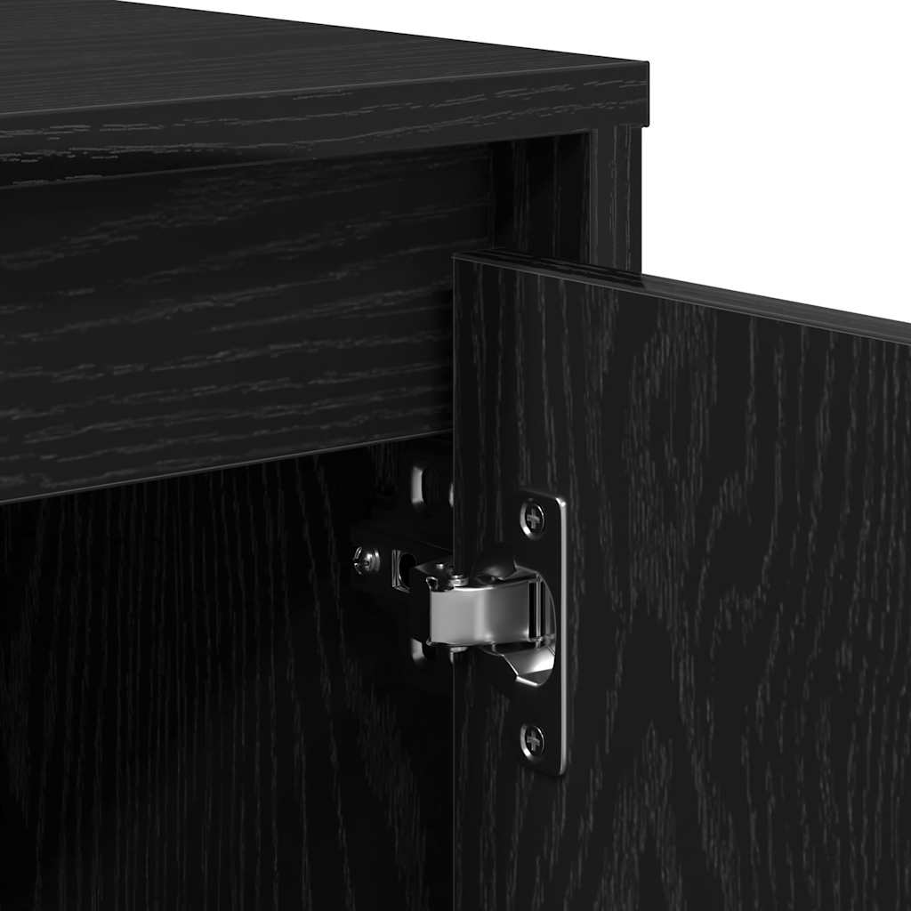 vidaXL Komoda Czarny Dąb 70x41x75 cm Drewno klejone
