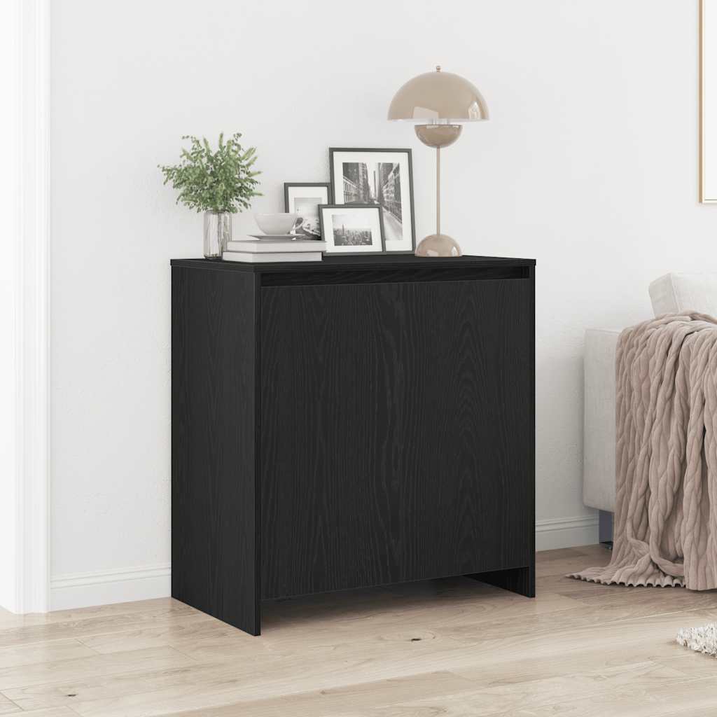 vidaXL Komoda Czarny Dąb 70x41x75 cm Drewno klejone