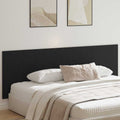 vidaXL Wezgłowie łóżka Z zagłówkiem Czarny Dąb 160 x 1.5 x 80.5 cm