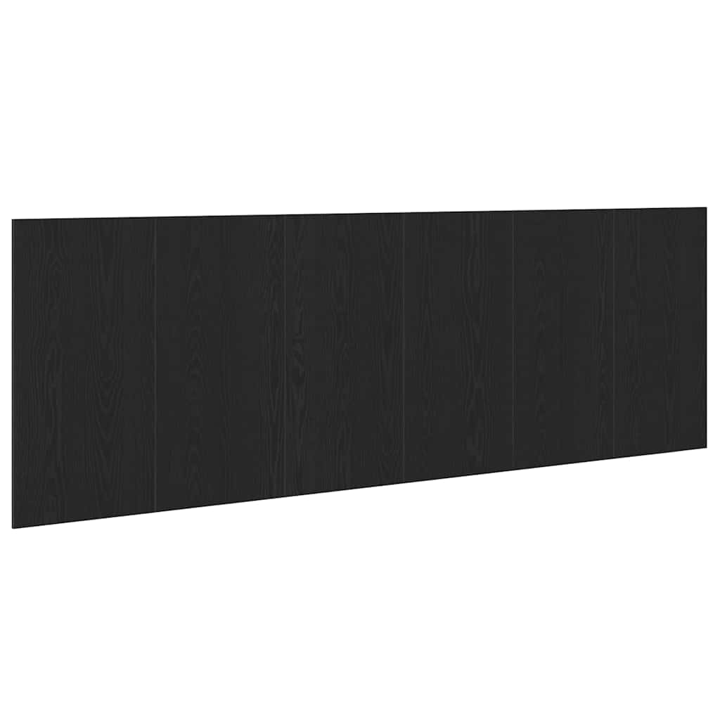 vidaXL Wezgłowie łóżka Z zagłówkiem Czarny Dąb 160 x 1.5 x 80.5 cm