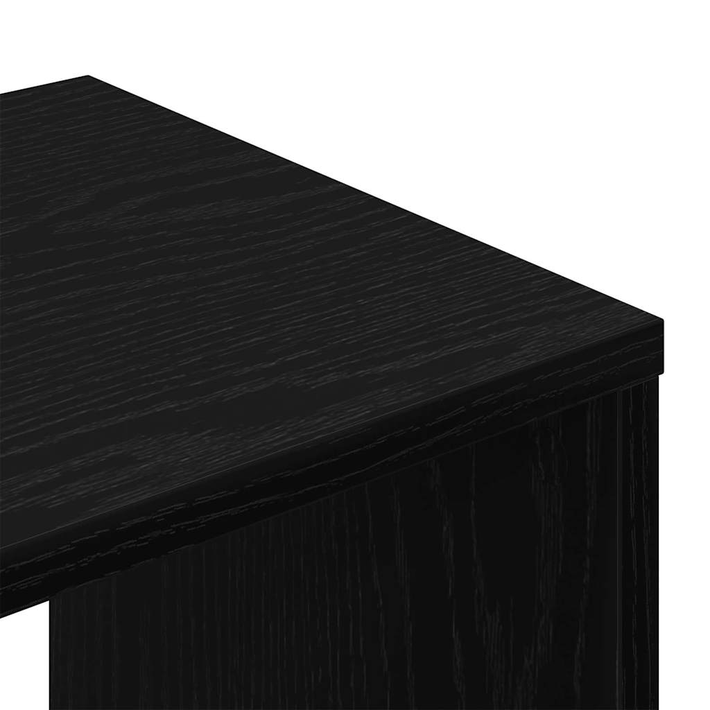 vidaXL Szafka pod telewizor 2 pcs Czarny 100 x 30 x 30 cm