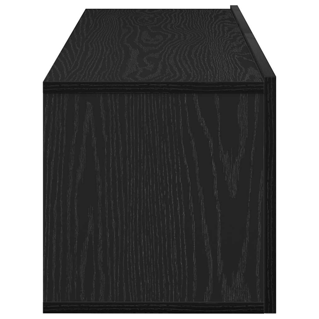 vidaXL Szafka pod telewizor 2 pcs Czarny 100 x 30 x 30 cm