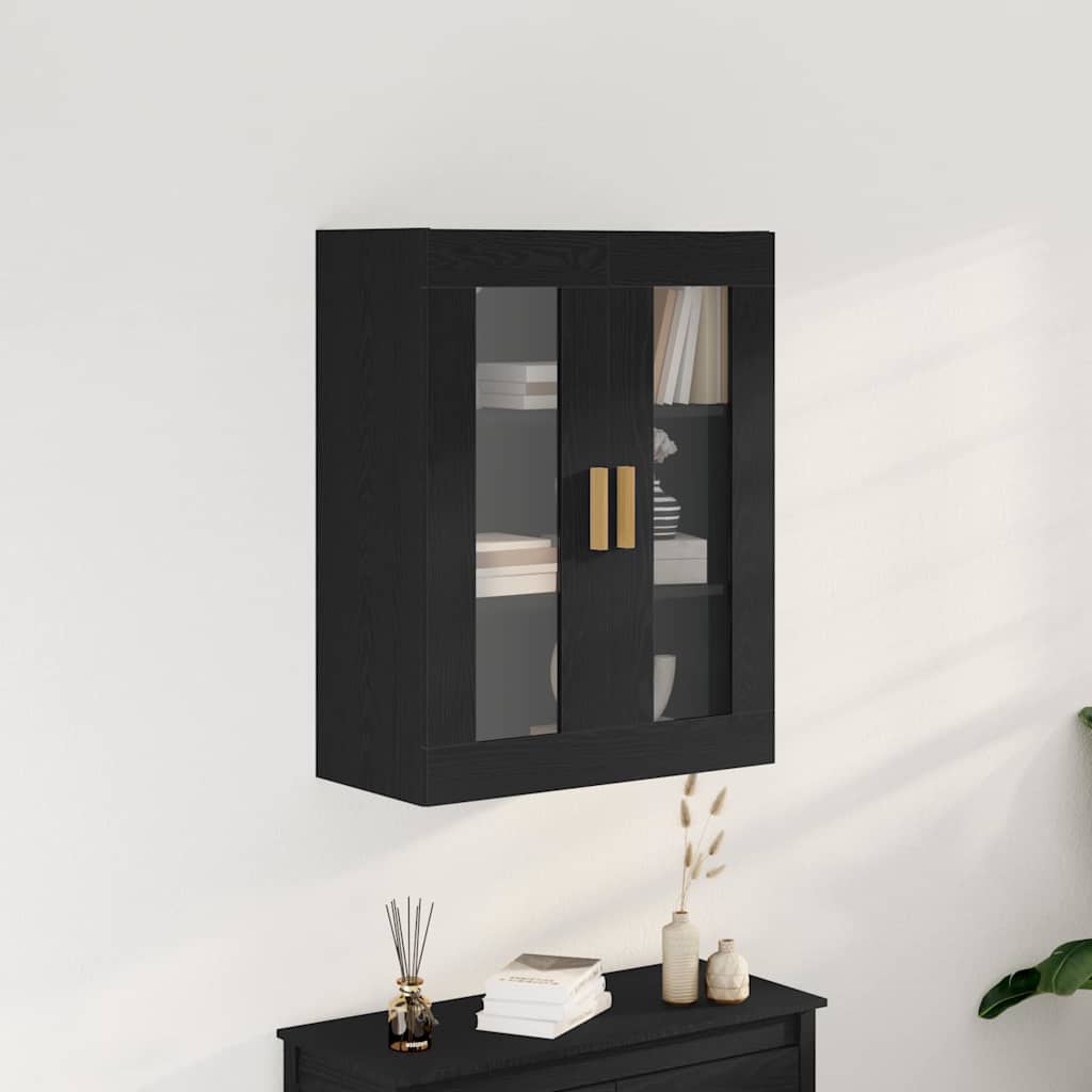 vidaXL Szafka ścienna Czarny Dąb 69,5 x 34 x 90 cm