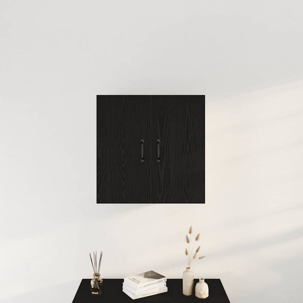 vidaXL Szafka ścienna czarny dąb 60x31x60 cm Drewno klejone