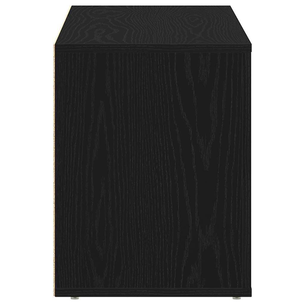 vidaXL Ławka na buty Czarny dąb 100x35x45 cm Drewno klejone