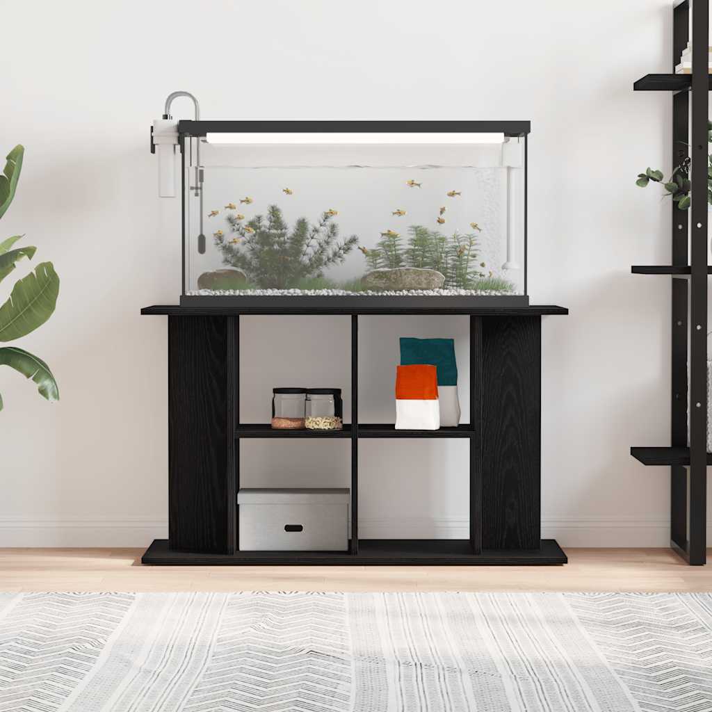 vidaXL Stojak pod akwarium czarny dąb 100x40x60 cm drewno konstrukcyjne