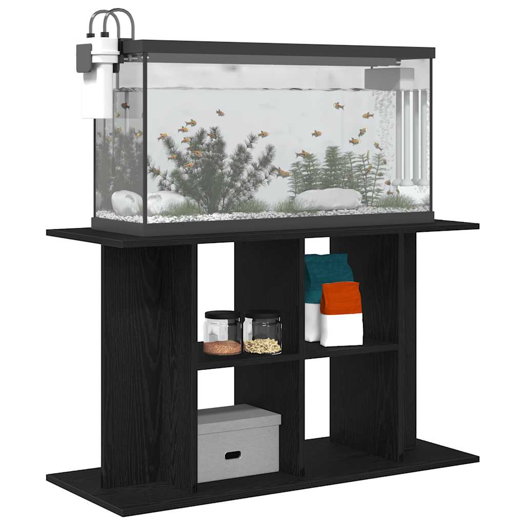 vidaXL Stojak pod akwarium czarny dąb 100x40x60 cm drewno konstrukcyjne