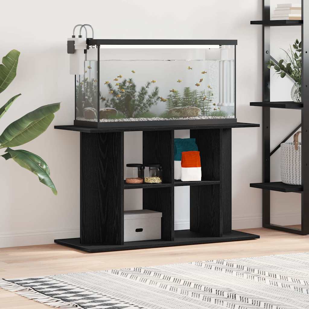 vidaXL Stojak pod akwarium czarny dąb 100x40x60 cm drewno konstrukcyjne