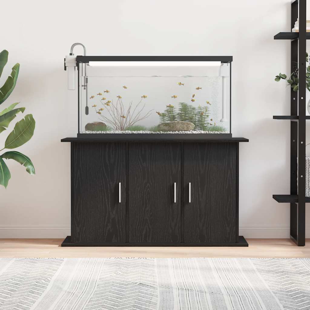 vidaXL Stojak pod akwarium, czarny dąb, 101x41x58 cm, drewno konstrukcyjne
